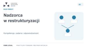 Nadzorca w restrukturyzacji — kompetencje, zadania i odpowiedzialność.